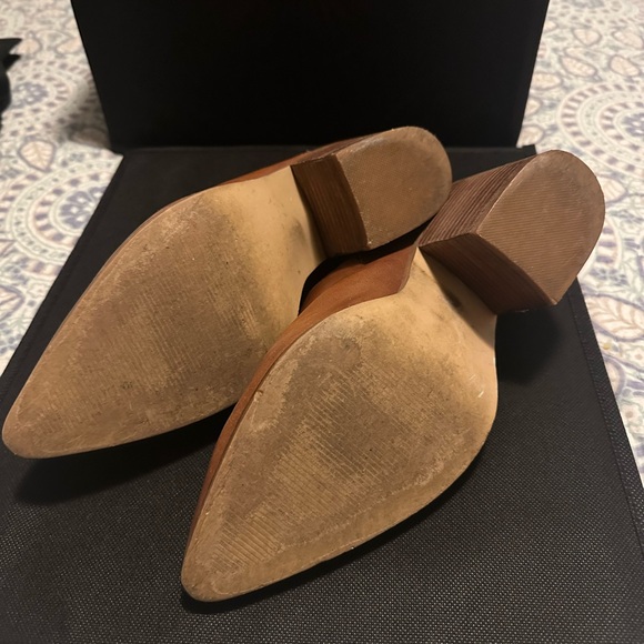 Steve Madden mules brown leather 4 inch heel - Picture 5 of 5